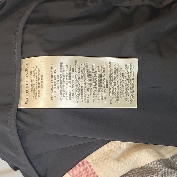 Burberry Brit‎ Womens Bomber Jacket, Black, Size L - Picture 5 of 16